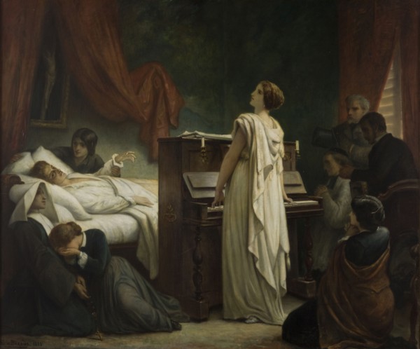 The Death of Chopin, 1885. Creator: Barrias, Félix-Joseph (1822-1907).