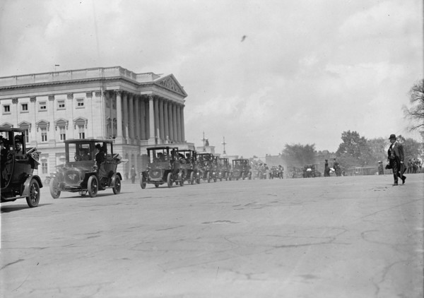 Woman Suffrage Motor Parade To Capitol, 1913. Creator: Harris & Ewing.