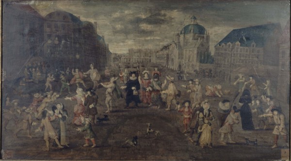 Farce in the streets of Paris, between 1501 and 1600.