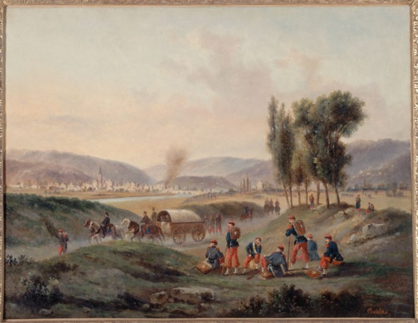 Sarrebruck after the battle, August 5, 1870.