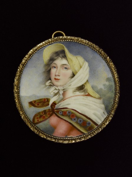 Portrait of Lady Hamilton after Georges Romney.