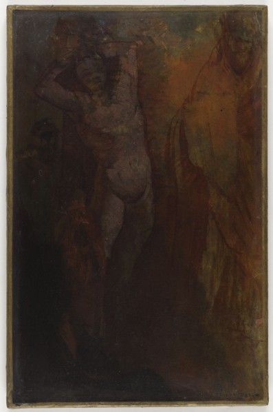 (Composition à trois personnages (Flagellation ?).