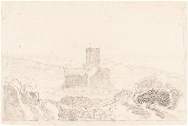 Landscape with Church, first half 19th century.