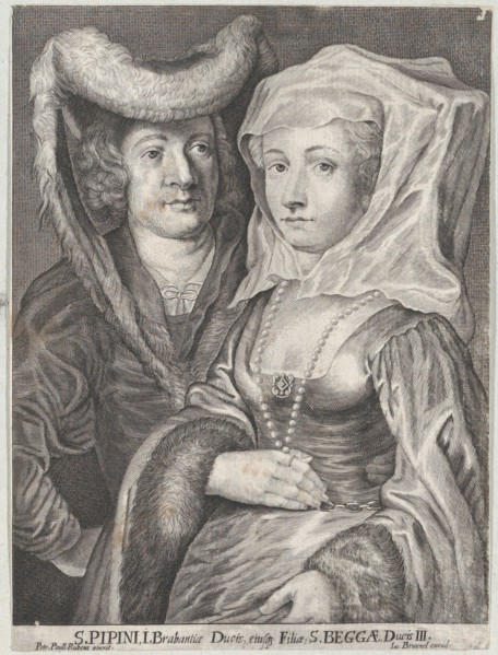 Saint Pepin I and his daughter, Saint Begga, ca. 1650-1700.