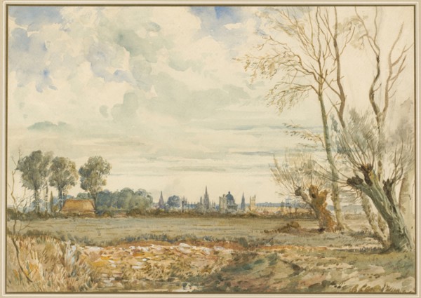 Meadows with a Distant View of Oxford, 1830s.