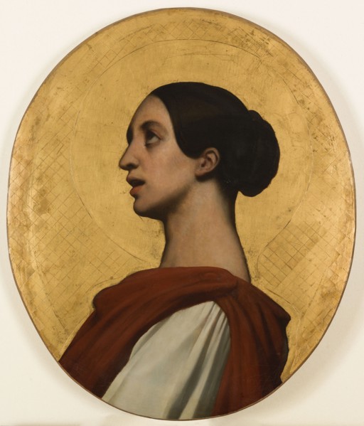 Portrait of Pauline Viardot as Saint Cecilia, c1851.