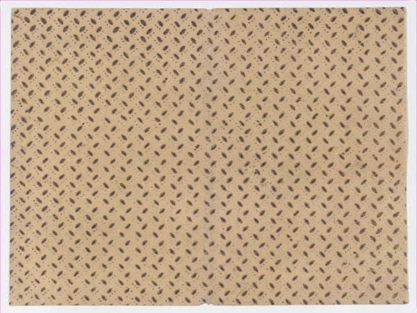 Sheet with overall pattern of dots and dashes, 19th century.
