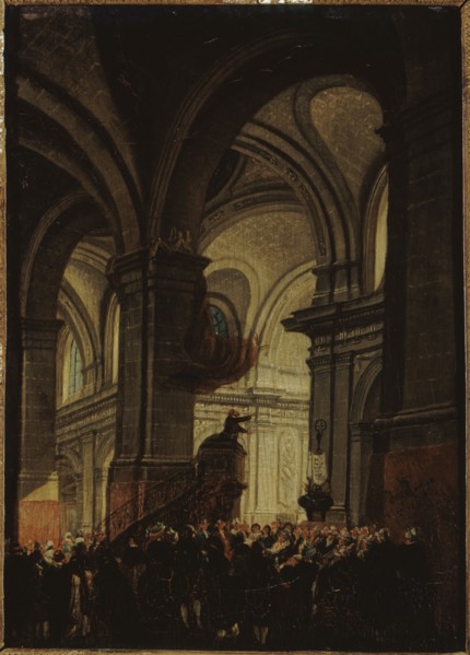 Capuchin sermon in Saint-Roch church, 1780.
