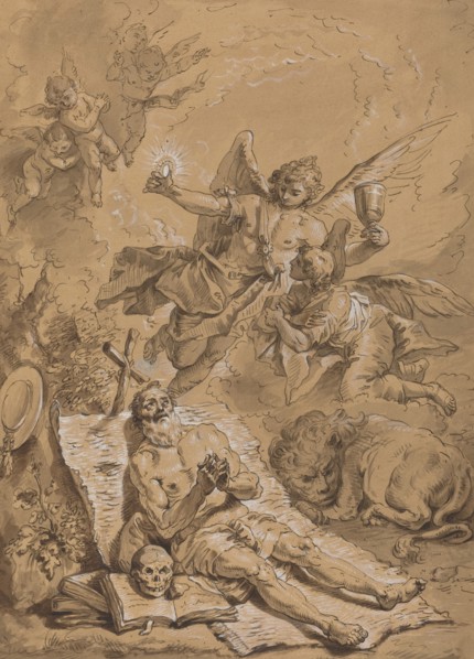 Last Communion of Saint Jerome, 18th century.