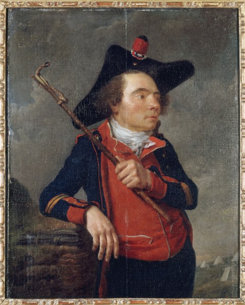 Portrait of an artilleryman from the National Guard, c1789.
