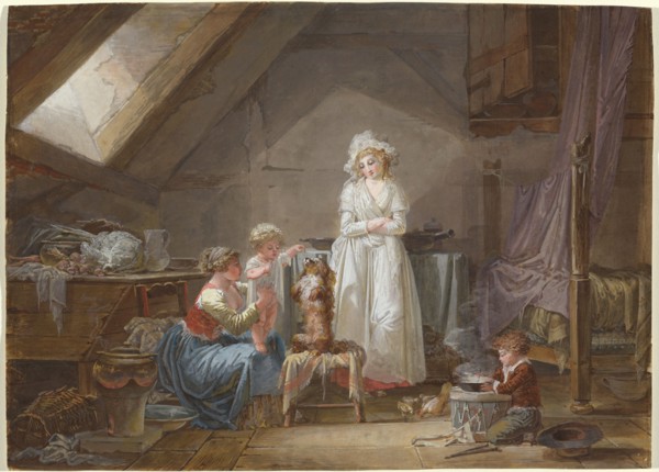 Young French Marquise in Exile in Lausanne, 1789.