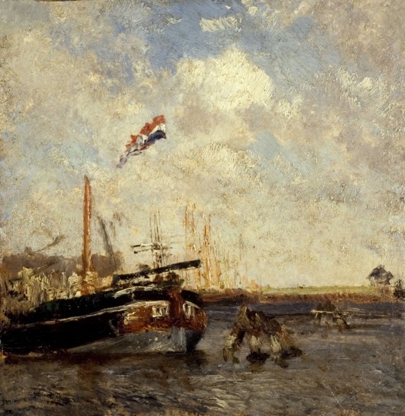 Le chaland, between 1850 and 1853.