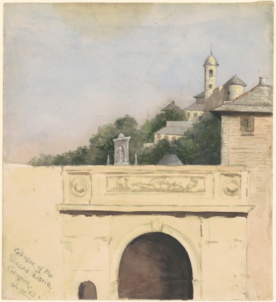 Glimpse of the Palazzo Doria, Genova, 1892.