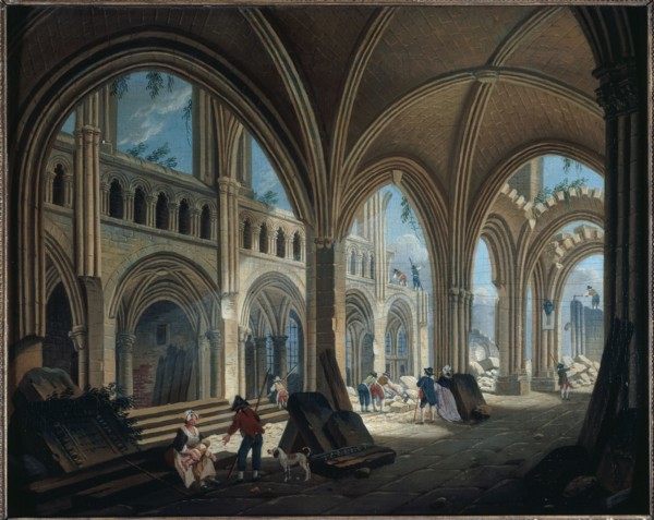 Demolition of Saint-Jean-en-Greve church in 1800.