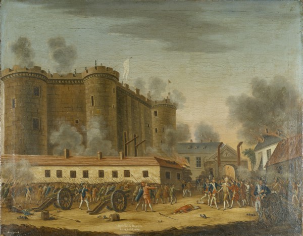 Storming of the Bastille. Arrest of M. de Launay, July 14, 1789.