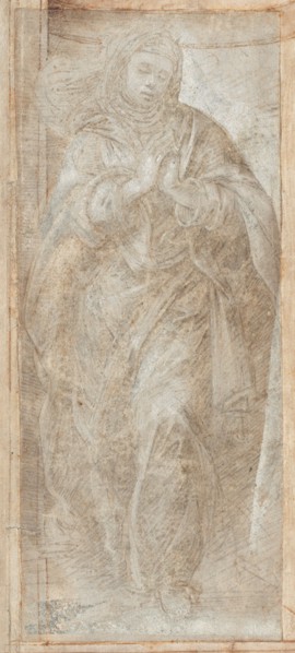 Standing Woman with Her Hands Clasped in Prayer, c. 1488.