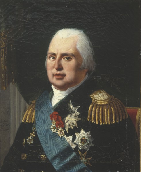 Portrait of Louis XVIII (1755-1824), king of France, 1814.