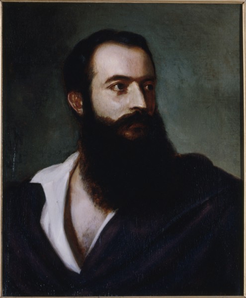 Portrait of Felice Orsini (1819-1858), terrorist, c1858.