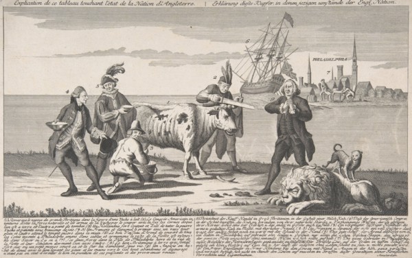 State of the English Nation [Toestand der Engelsche Natie], ca. 1780.