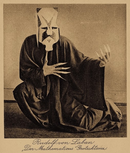 Rudolf von Laban as ?Mathematicus? (grotesque dance), 1915-1918. Private Collection.