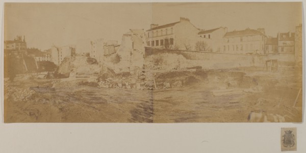 Arenes de Lutece (panorama), 5th arrondissement, Paris, 1870.
