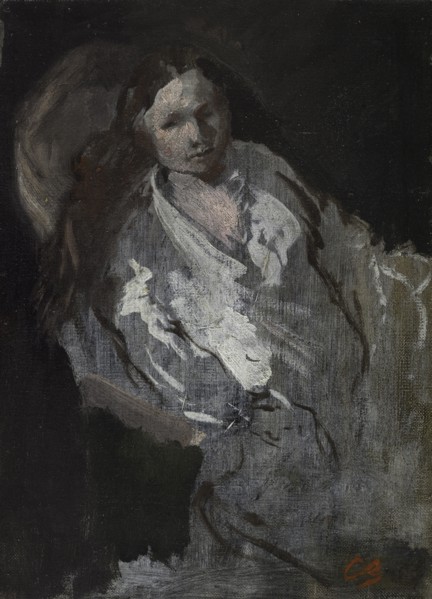 Madame Carpeaux en déshabillé, between 1873 and 1874.
