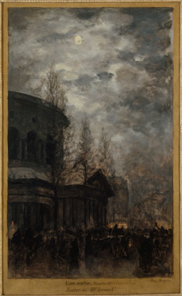 Leaving Paris in 1870 (Rotonde de la Villette), c12–1870.