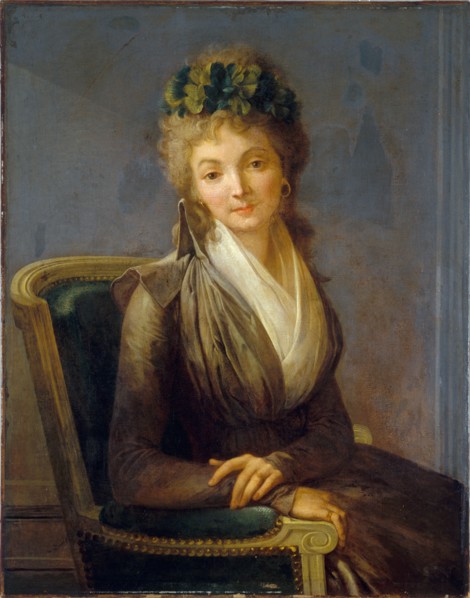 Portrait présumé de Lucile Desmoulins (1771-1794), c1790.