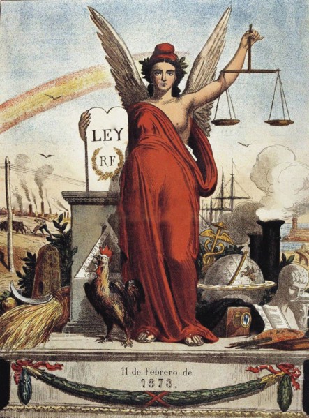 Allegory of the First Spanish Republic , 1873. Private Collection.