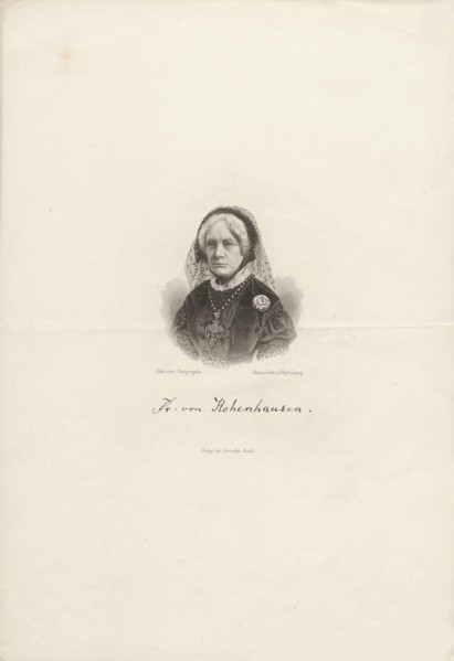 Portrait of Elise von Hohenhausen (1789-1857), 1890. Private Collection.