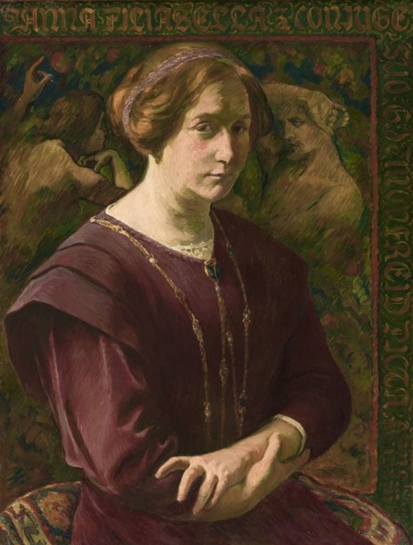 Anna Filiabella, portrait of the artist's wife, 1913.