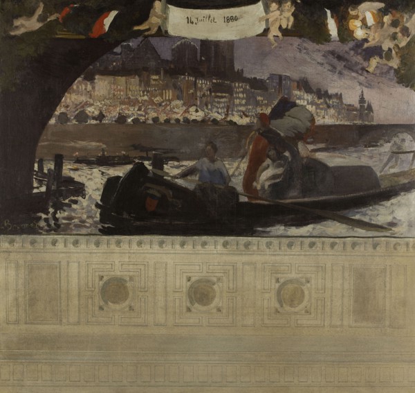 Esquisse pour la mairie du 4ème : le 14 juillet 1880, 1884.