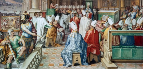 The Second Council of Constantinople, ca 1585-1590 . Creator: Nebbia, Cesare (1536-1614).