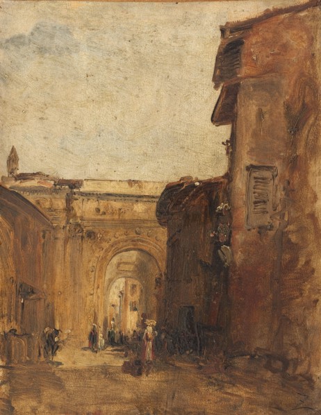 Une rue à Florence, between 1846 and 1847.