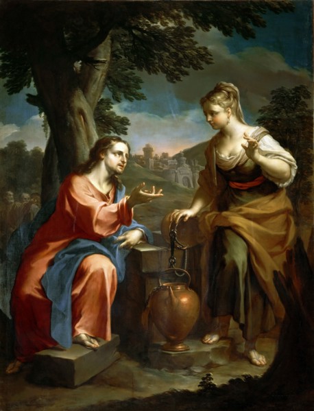 Christ and the Samaritan Woman, Early 18th cen. Creator: Trevisani, Francesco (1656-1746).