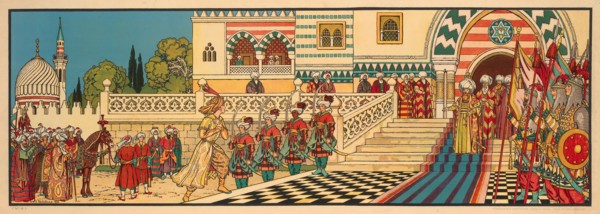 Illustration for Arabian Fairy Tales, 1932. Private Collection.