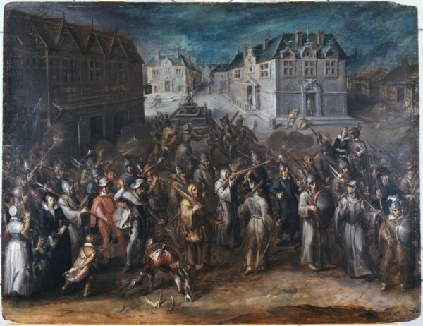 Procession of the League, in 1590 or 1593, between 1590 and 1593.