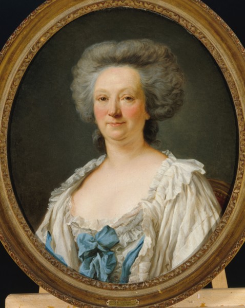 Portrait of a woman formerly identified as Ms. Geoffrin, 1787.
