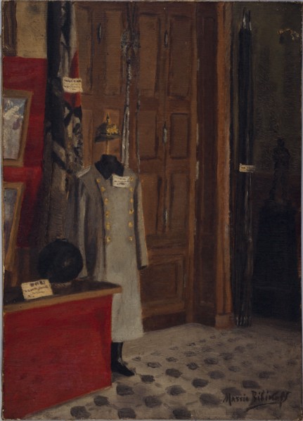 Hall of the costume museum at the Invalides (German uniform), c1916.