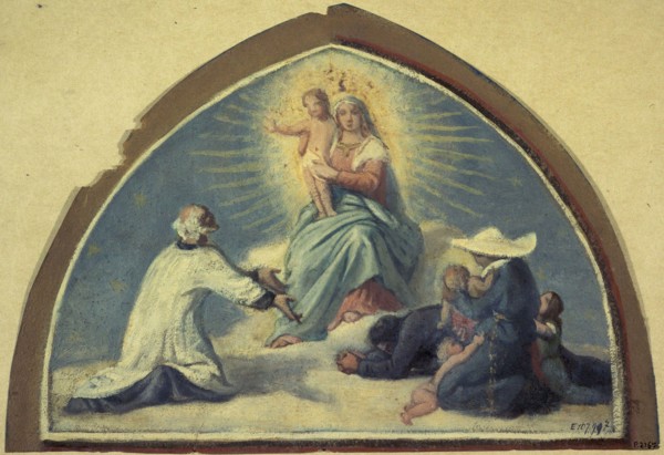 The Virgin presenting the Child Jesus to Saint Vincent de Paul, 1857.