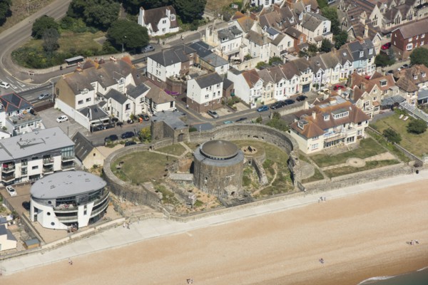 Sandgate Castle, Tudor artillery castle and martello tower, Kent, 2016.