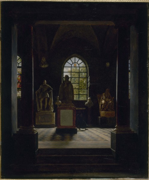 The 17th century room at the museum of French monuments, c1816.