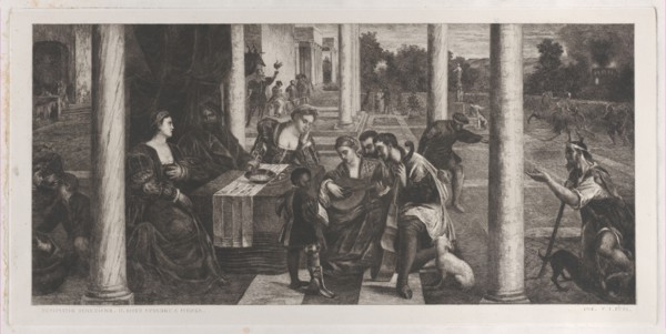 The parable of the rich man (Dives) and Lazarus, 1700-1800.