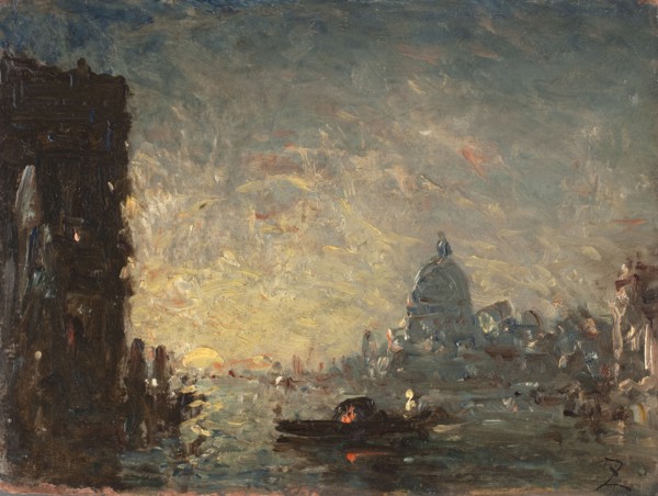 Venise au coucher du soleil, between 1870 and 1880.
