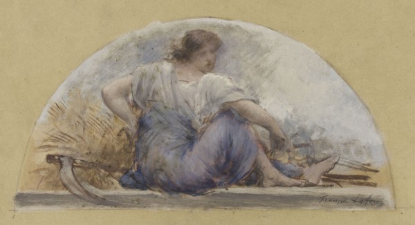 Sketch for the dining room of the Hotel de Ville, Harvest or Summer, 1893.