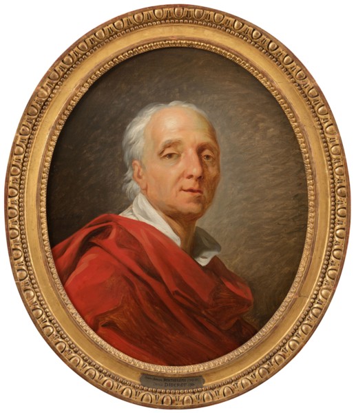 Portrait of Denis Diderot (1713-1784), writer and philosopher, 1784.