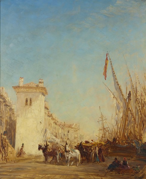 Le quai Saint-Jean à Marseille, between 1890 and 1895.