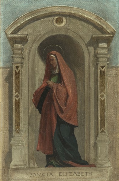 Sketch for the Church of Notre-Dame-de-Bonne-Nouvelle: Saint Elisabeth, c1840.