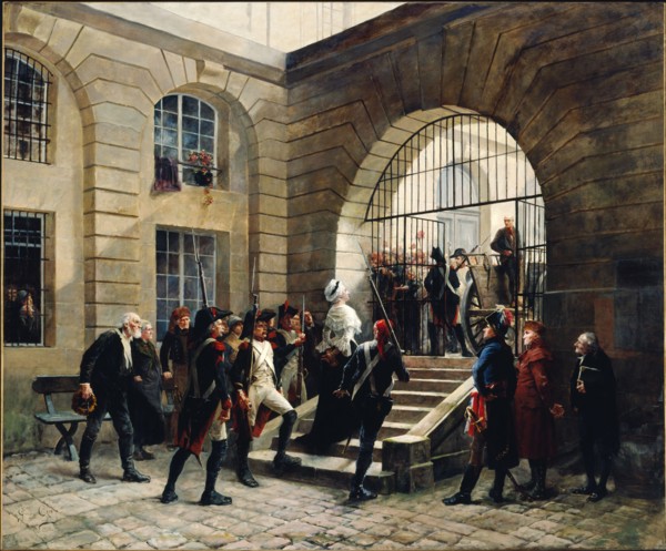 Marie-Antoinette leaving the Conciergerie, October 16, 1793, 1885.