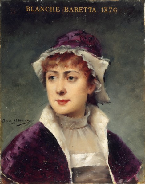 Portrait of Blanche Baretta (1855-1939), member of the Comédie-Française, 1883.